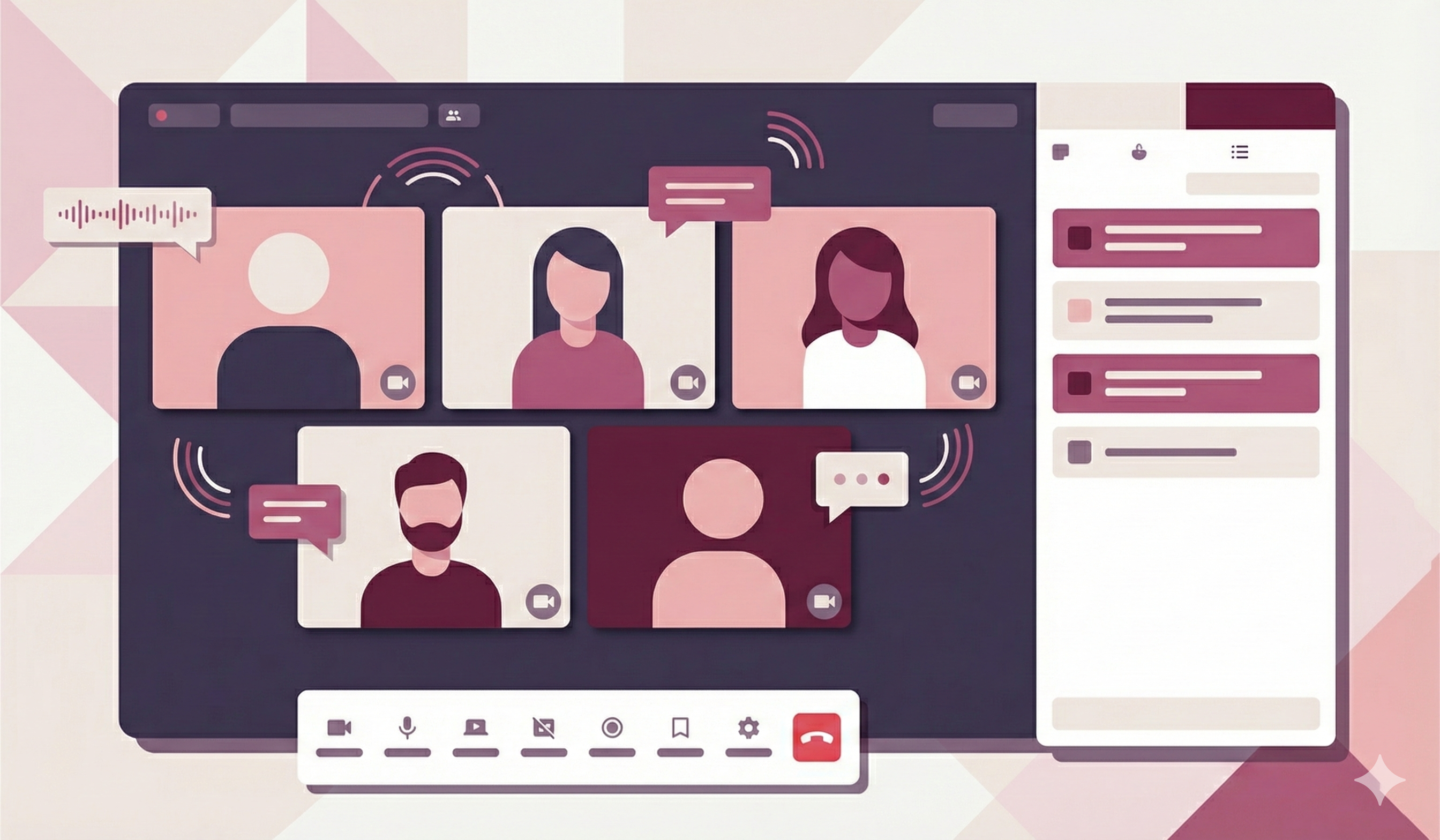 Verbum Meetings user interface